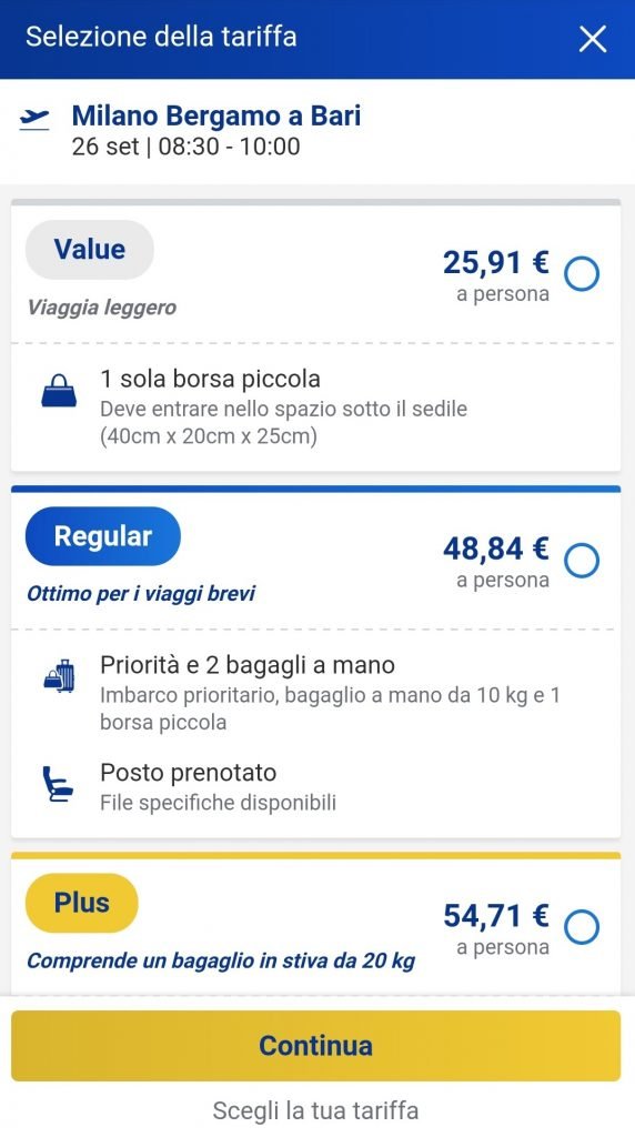 selezione-delle-tariffe-Ryanair-sul-sito