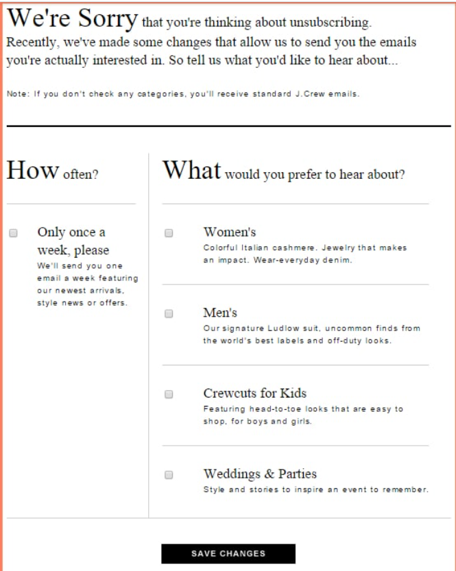 jcrew-preference-center-esempio