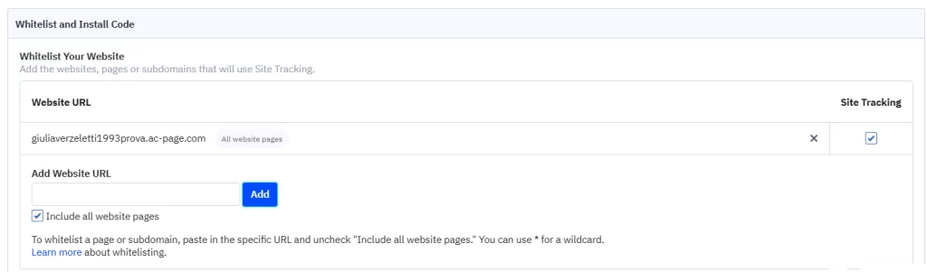 site-tracking-active-campaign-tutorial-italiano